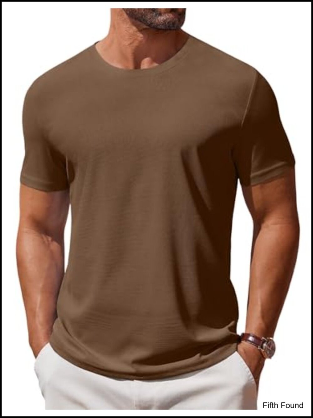 Men's Short Sleeve Crew Neck T-Shirt Soft Breathable Casual Basic Tee